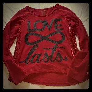 Love Lasts long sleeve shirt
